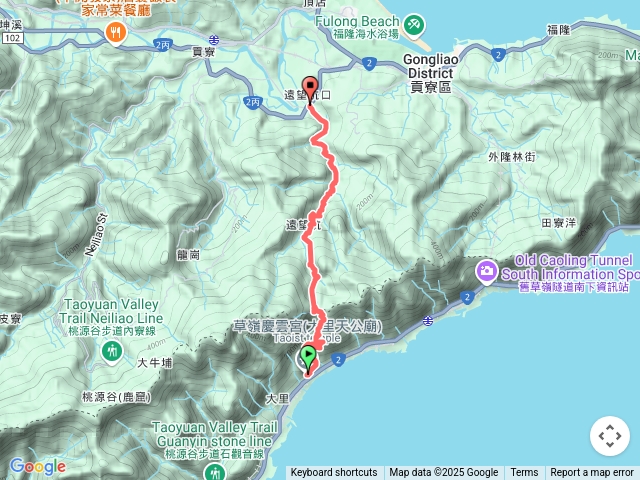 大里天宮廟往遠望坑