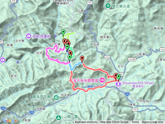 頂坑山-新路尾山-大竹林山周遭古道