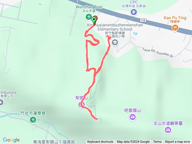 新埔鎮文山步道犁頭山文山國小