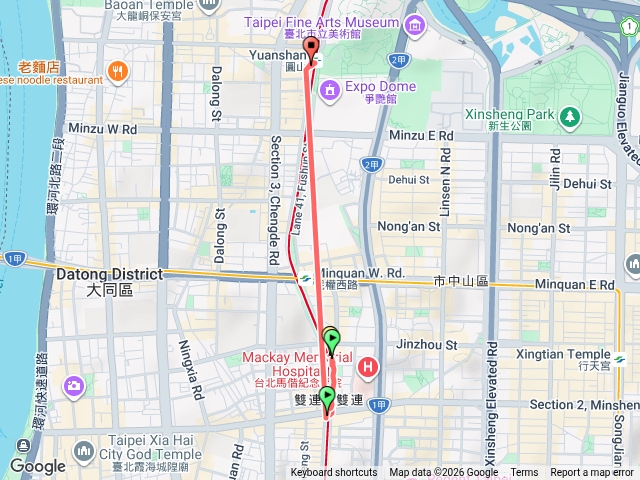 圓山雙連中山