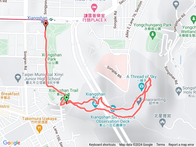 1130429_捷運象山站->象山自然步道
