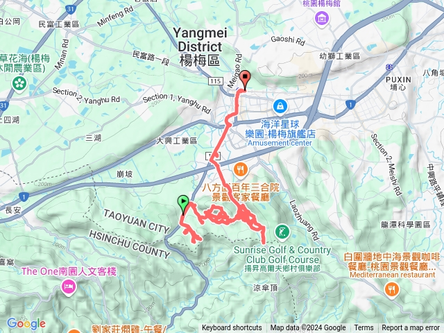 2024-12-18楊梅職訓局穎川堂秀才分校至德堂秀才步道老樟樹江夏堂新江路回楊梅