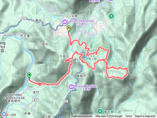 猴硐大粗坑燦光寮山九份預覽圖