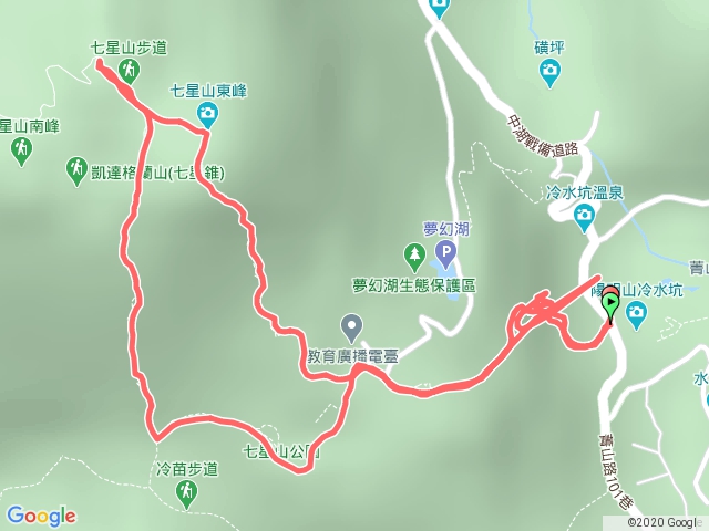 冷水坑～七星主東峰