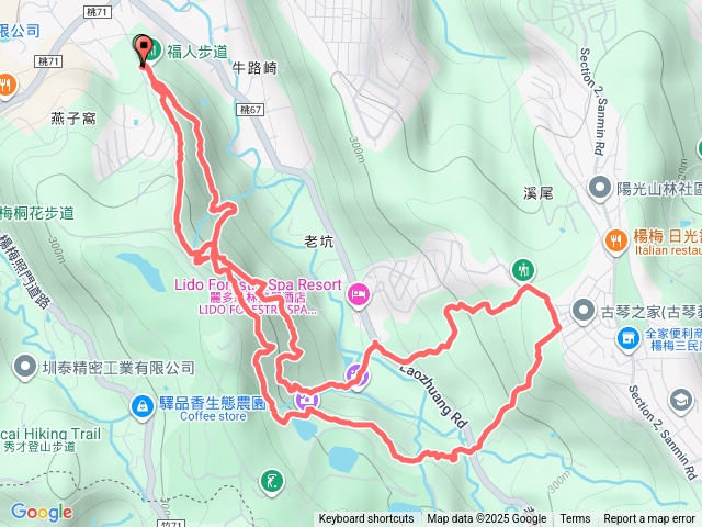 楊梅福人步道-莊迷湖-保甲古道-東森山林步道8形