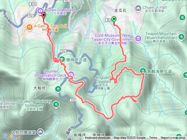 2025.10.18石尾古道-金瓜石地質公園-樹梅坪古道-九份老街預覽圖