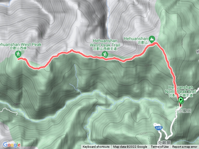 合歡北峰到西峰