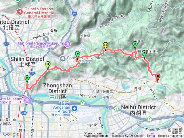 台北大縱走第五段出大溝溪生態治水園區