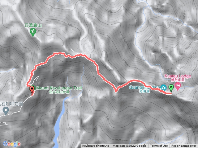 北大武檜谷山莊-新登山口停車場