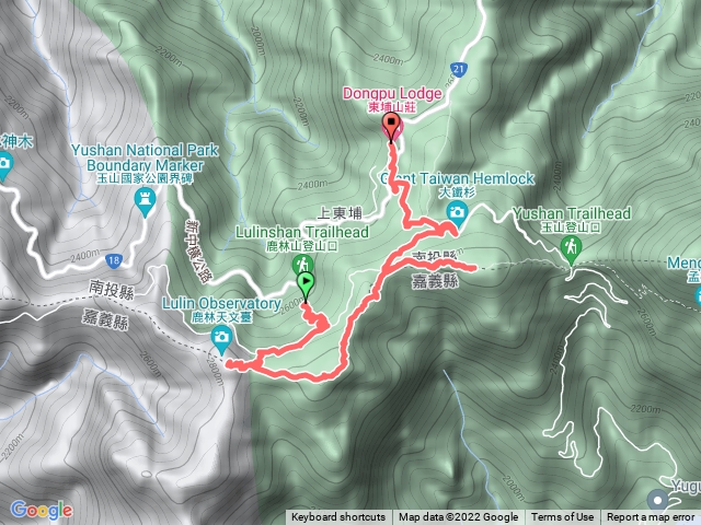 麟趾山，鹿林山，鹿林前山三山縱走