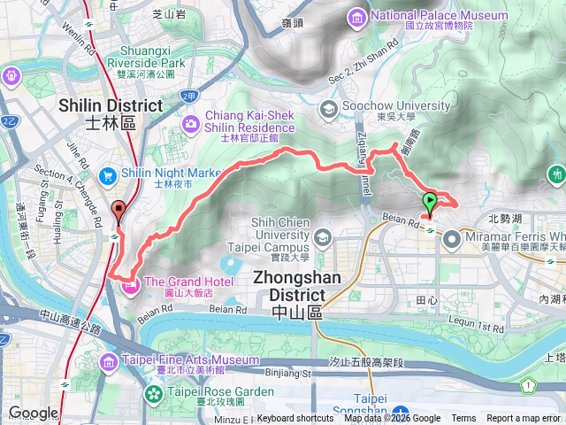 臺北大縱走第五段：劍潭支線預覽圖