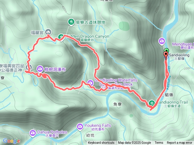 三貂嶺瀑布群環狀