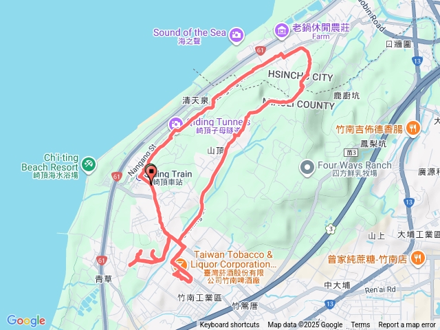 崎頂車站-子母隧道-青草山O型走預覽圖