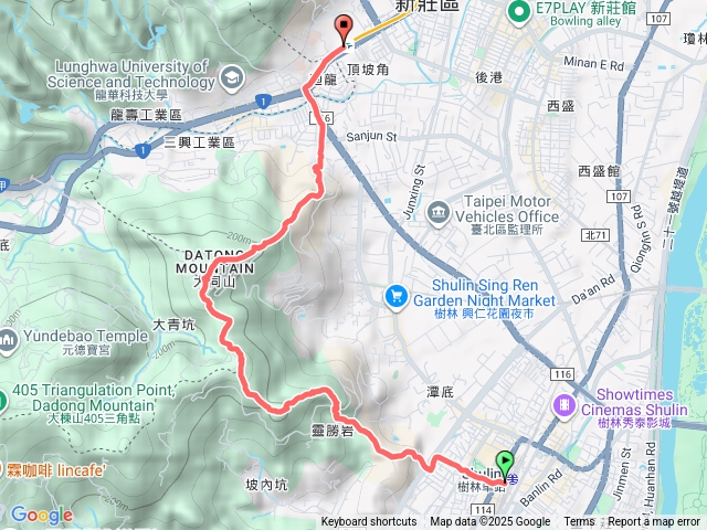 樹迴縱走(樹林站-大同山-青龍嶺-三角埔頂山-三福山-武器公園-捷運迴龍站)