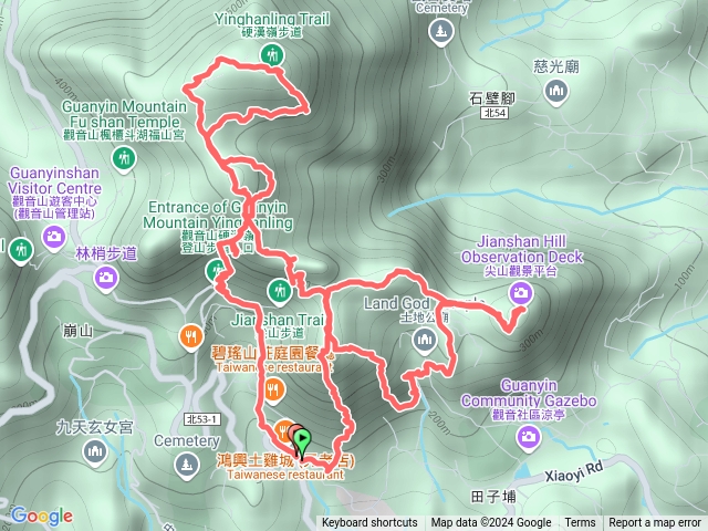 小北插，鷹仔尖，尖山，東明山，潮音洞，善財岩，583山，硬漢碑，577峰，花瓶岩，福隆步道0型預覽圖