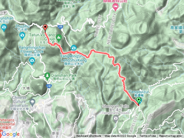 1110312 陽明山大縱走東段