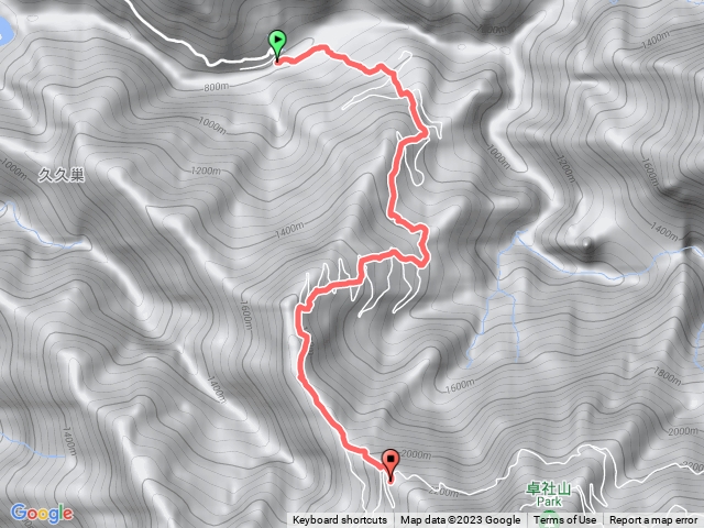 百岳 卓社大山 栗栖壩>林道登山口 D1