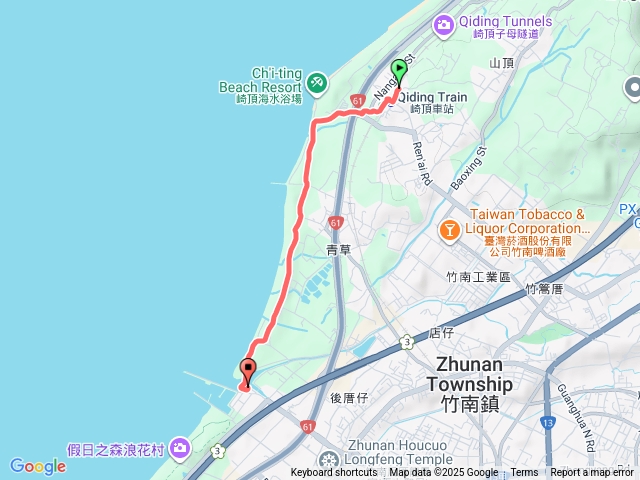 竹南海濱森林步道崎頂子母隧道步道預覽圖