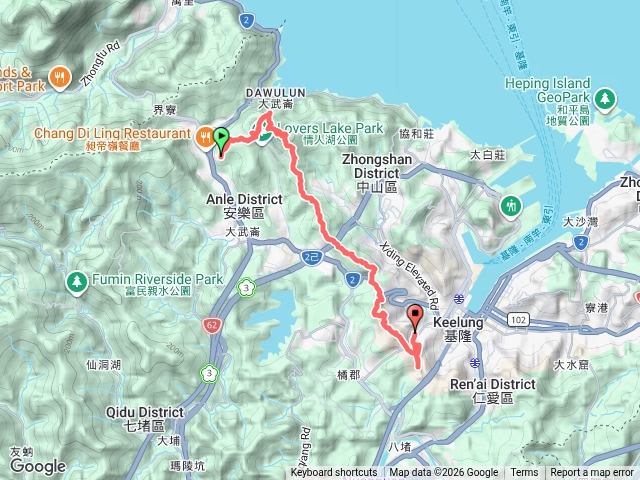 情人湖，大武崙山，劉銘傳隧道預覽圖
