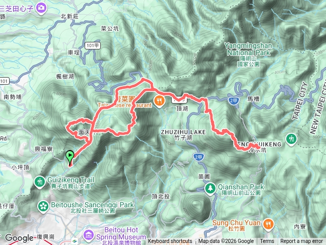 清天宮上大屯五連峰接七星山下冷水坑再原路往返預覽圖