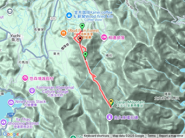 日月潭四秀-過坑山西北峰主峰南峰大尖山預覽圖