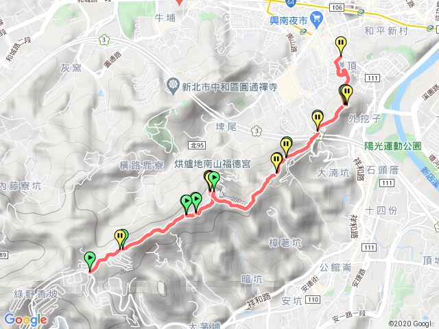 南勢角山(青春步道)新店至中和