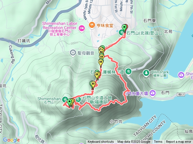 桃園－臺灣百大必訪步道桃園石門山步道202508011850