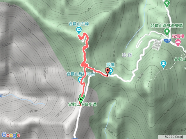 合歡山主峰到武嶺