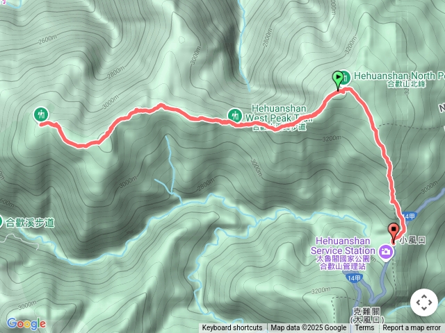 合歡北峰到西峰
