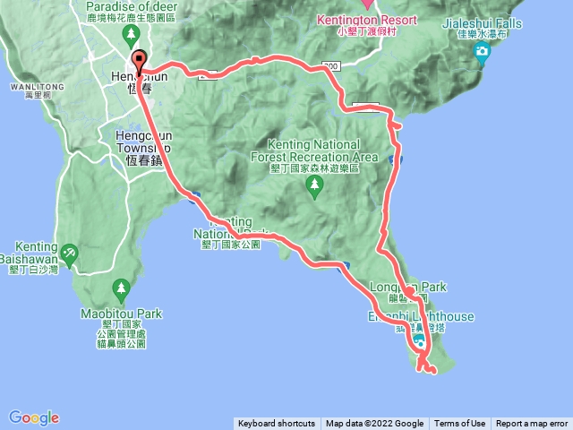 🔺屏東/恆春半島/恆春南門［陸檢水準點］➡️墾丁［省府圖根補點,移］➡️台灣最南點➡️最南點［內政部水準點］➡️鵝巒鼻［土調局圖根點,移］➡️埔頂［二等三角點］➡️龜子角山［森林三角點］