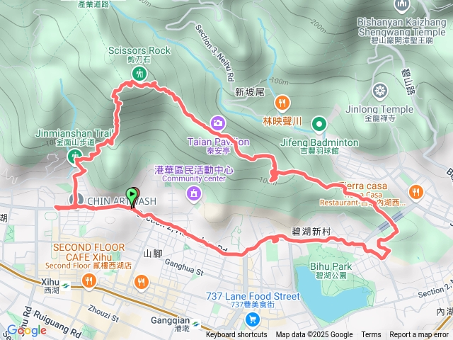 金面山竹篙山新西尾山環山路巷子出