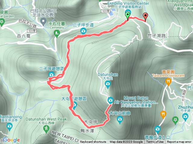 2023年1月6日臺北陽明山系大屯山