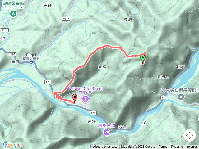內灣山麥樹仁山白石湖山