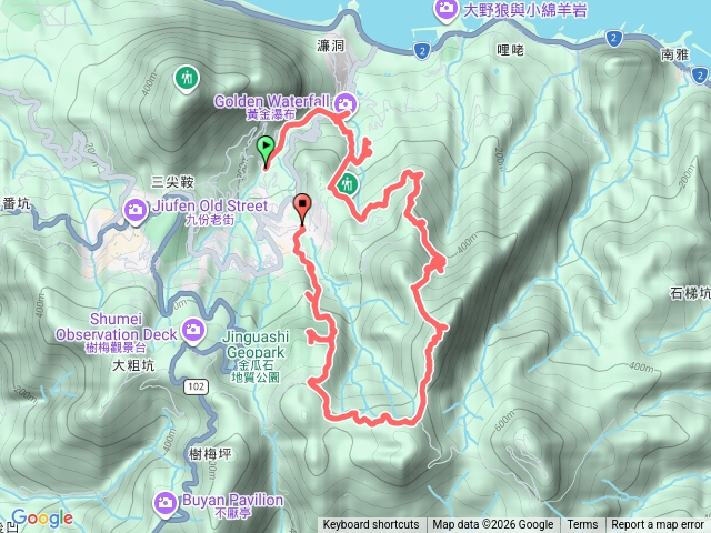 金瓜石亂走（黃金瀑布-本山六坑-黃金二稜&三稜-海景步道）預覽圖