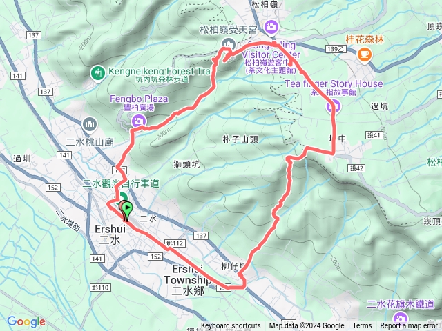 埔中素密達上松柏嶺登廟步道下O形預覽圖