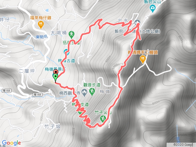 梅嶺竹子尖山20191214