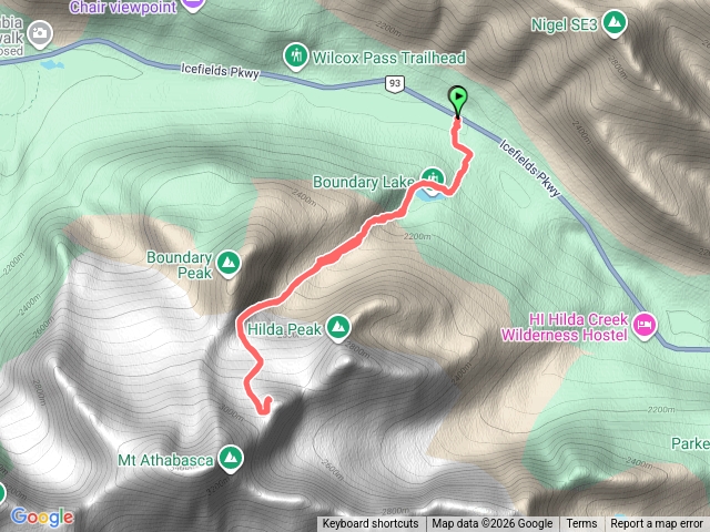 加拿大冬季技術攀登路線-洛磯山脈 A2 Summit Boundry Lake