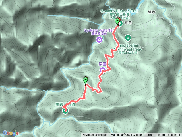 霞克羅國家步道_養老登山口-馬鞍駐在所-養老登山口預覽圖