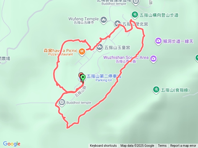 五指山橫向登山步道+仙洞步道 O型-2025/11/22