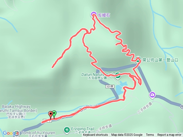 枕頭山、菜釓坑山
