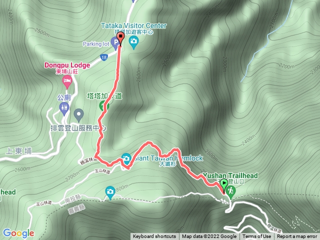 塔塔加-玉山登山口