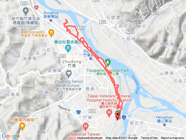 竹東河濱公園晨跑