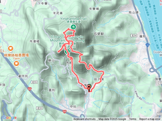 20250205五股觀音山-潮音洞-摩天嶺-鷹仔尖-盤絲一尖-盤絲二尖-凌雲尖-硬漢嶺-硬姊嶺-開山嶺-小鷹尖O型