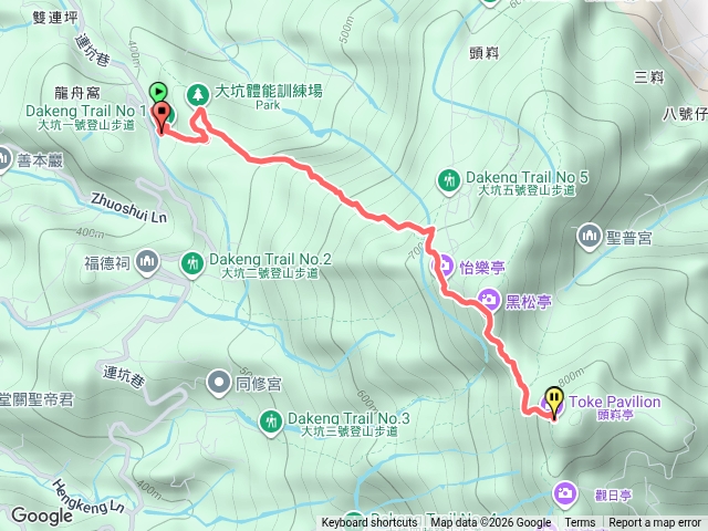 大坑1號5號到頭科山預覽圖