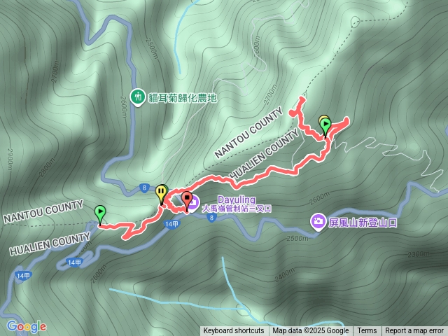 合歡越嶺古道、卯木山預覽圖