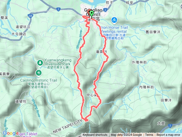 2024.10.13龜馬坑古道東線～大湖山～下龜馬坑古道中線接西線～虎子山虎子碑～福隆火車站結束預覽圖