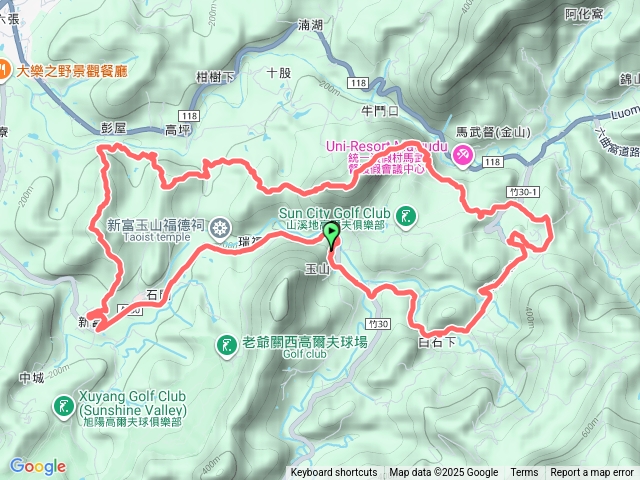 新竹關西玉山後9峰O型預覽圖