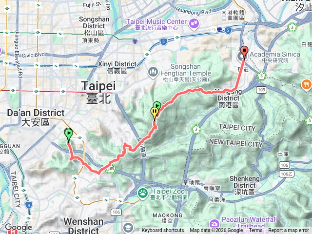 2026臺北大縱走臺北大縱走第六段：中華科技大學至捷運麟光站202606221658預覽圖