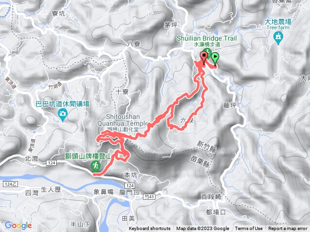 獅頭山、獅山古道、水濂洞、水濂橋步道