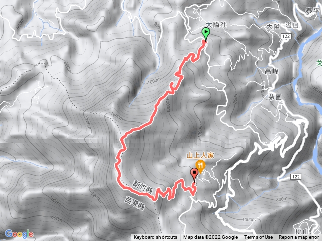 鵝公髻山第一登山口進-山上人家出